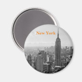 New York City Vintag Black & White Magnet (Vorderseite/Rückseite)