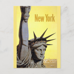 New York City Vintage Reise Postkarte