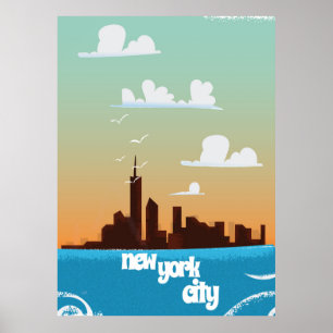 New York City Vintage Reiseplakat Poster