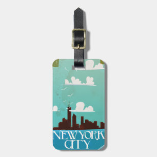 New York City Vintage Reiseposter Gepäckanhänger