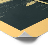 New York City Vintage Travel Poster (Ecke)