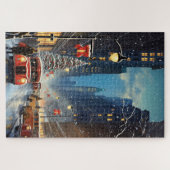 New York City Vintage Weihnachts-Foto Puzzle (Horizontal)