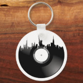 New York City Vinyl Record Schlüsselanhänger (Vorderseite)