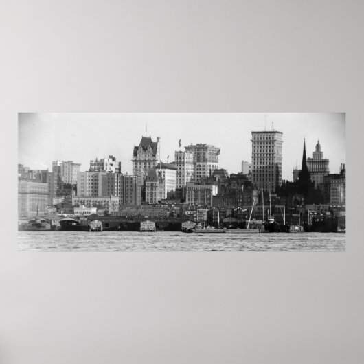 New York City vom North River Poster (Vorne)