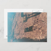 New York City von oben Postkarte (Vorne/Hinten)