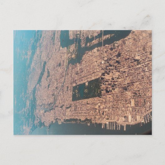 New York City von oben Postkarte (Vorderseite)