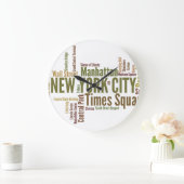 NEW YORK CITY Wall Clock Große Wanduhr (Zuhause)