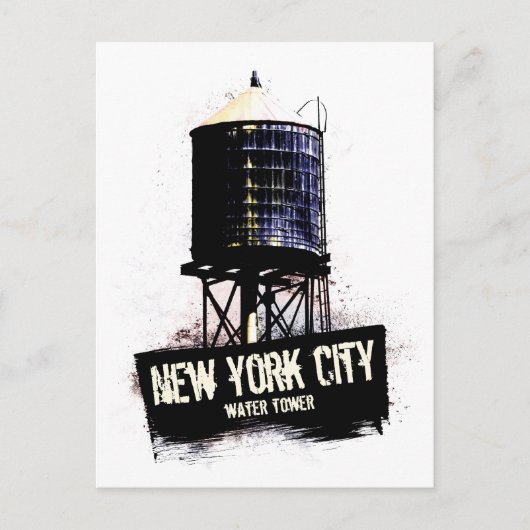 New York City Water Tower Postkarte (Vorderseite)