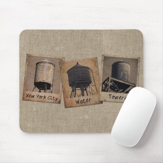 New York City Water Towers Mousepad (Mit Mouse)