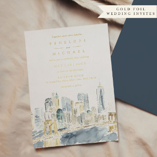 New York City Wedding Folieneinladung