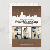 New York City Wedding Rettete-the-date Save The Date (Vorne/Hinten)