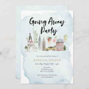 New York City weg von der Party Einladung