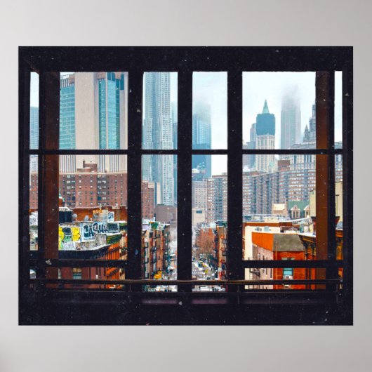 New York City Window Poster (Vorne)