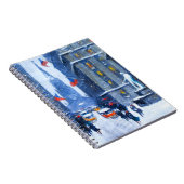 New York City. Winter. Fine Art Christmas Geschenk Notizblock (Rechte Seite)