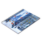 New York City. Winter. Fine Art Christmas Geschenk Notizblock (Linke Seite)