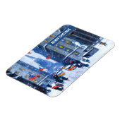 New York City.Winter. Fine Art Christmas Magnet (Linke Seite)