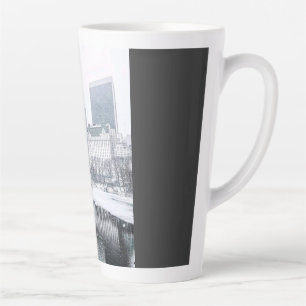 New York City Winter in Central Park Skyline Kunst Milchtasse