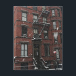 New York City Winterschneesturm Weihnachten Hanukk<br><div class="desc">Auf der Postkarte befindet sich das Originalfoto eines verschneiten Tages in New York City. Ideal für alle,  die in oder Lieben NYC leben!</div>