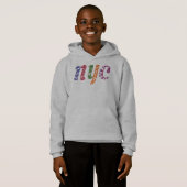 New York City Word Art NYC Initials Hoodie (Vorne ganz)