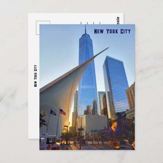 New York City - World Trade Center Postkarte (Vorne/Hinten)