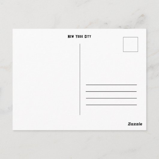 New York City - World Trade Center Postkarte (Rückseite)