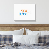 New York City Wrapped Canvas Leinwanddruck (Insitu (Schlafzimmer))