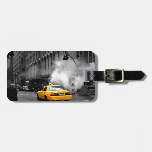 New York City Yellow Cab Gepäckanhänger (Vorderseite horizontal)