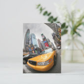 New York City Yellow Cab Postkarte (Stehend Vorderseite)