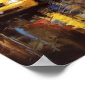 New York City Yellow Cabs Abstrakte Ölgemälde Poster (Ecke)