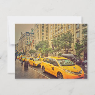 New York City Yellow Cabs Postkarte