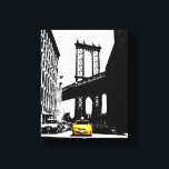 New York City Yellow Taxi Brooklyn Bridge Pop Art Leinwanddruck<br><div class="desc">Nyc New York City Yellow Taxi Brooklyn Bridge Pop Art Leinwand Art Print.</div>