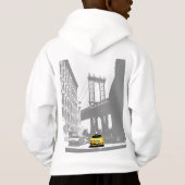 New York City Yellow Taxi Kinder Hoodie (Rückseite)