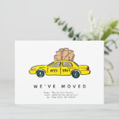 New York City Yellow Taxi Moving Ankündigungen (Stehend Vorderseite)