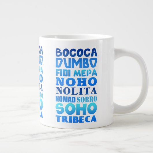 New- York Cityakronyme Jumbo-Tasse (Rechts)