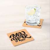 New- York Cityart Rechteckiger Pappuntersetzer (Vor Ort)