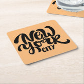 New- York Cityart Rechteckiger Pappuntersetzer (angewinkelt)