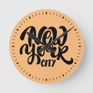 New- York Cityart Runde Wanduhr