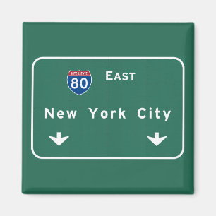 New- York CityAutobahn-Autobahn-Verkehrsschild Magnet