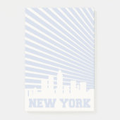 New- York Cityblau Post-it Klebezettel (Vorderseite)