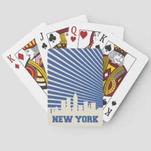 New- York Cityblau Spielkarten