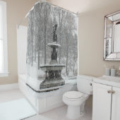 New- York CityCentral Park-Bethesda-Brunnen Duschvorhang (Beispiel)