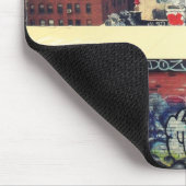 New- York Citydachspitzen bedeckt in den Graffiti Mousepad (Ecke)