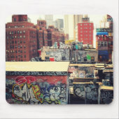 New- York Citydachspitzen bedeckt in den Graffiti Mousepad (Vorne)