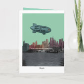 NEW- YORK CITYdreißiger jahre SKYLINE-SCHALLDICHTE Karte (Rückseite)