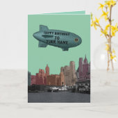 NEW- YORK CITYdreißiger jahre SKYLINE-SCHALLDICHTE Karte (Gelbe Blume)