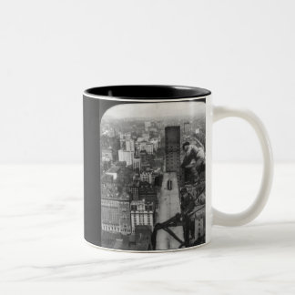 New- York Cityeisen-Arbeitskräfte Zweifarbige Tasse