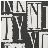 New York Cityelegantes Schwarzweiss-Muster Stoff (Nahaufnahme)