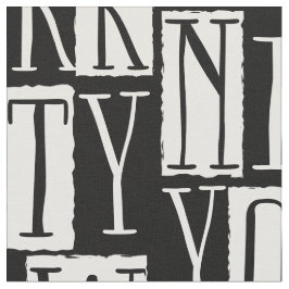 New York Cityelegantes Schwarzweiss-Muster Stoff