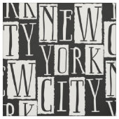 New York Cityelegantes Schwarzweiss-Muster Stoff (Muster)