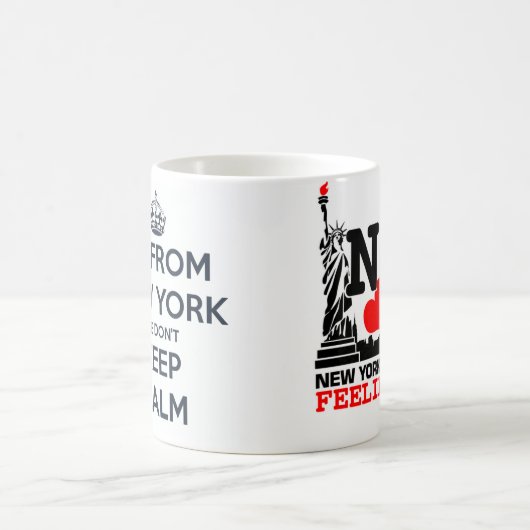 New- York CityGefühls-Weiß-Tasse Kaffeetasse (Mittel)